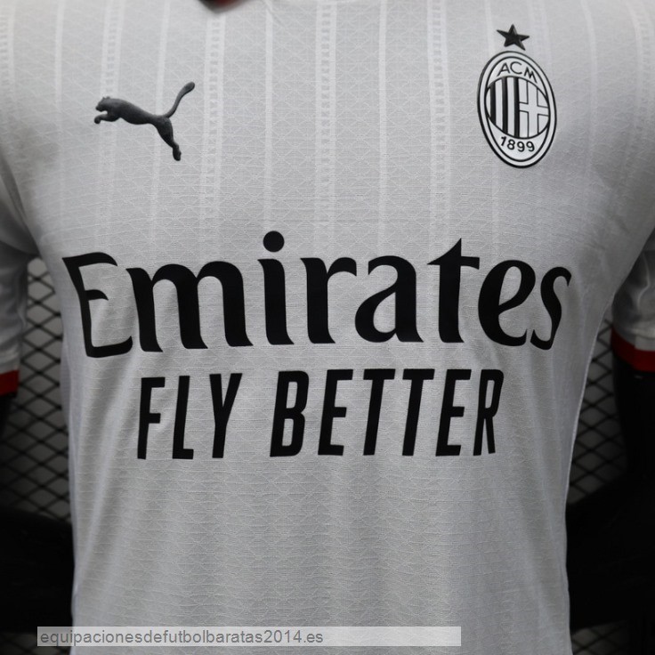 Nuevo 2ª Jugadores Camiseta AC Milan 24/25 Blanco Baratas